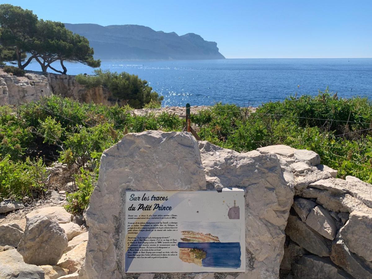 Large Private Garden, Quiet 2-Bedroom Apartment, Air Conditioning, Wifi, Parking Cassis Eksteriør billede